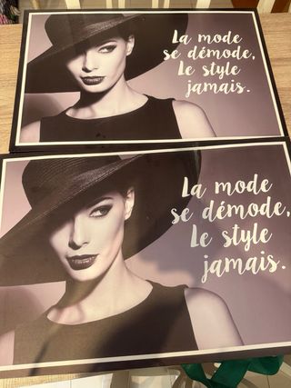 Lote 2 Cuadros Decorativos Mujer