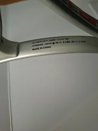 Raqueta de tenis de aluminio