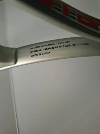 Raqueta de tenis de aluminio