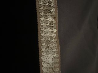 Falda mujer negra con detalle dorado