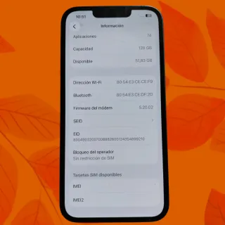 iPhone 13 128GB Negro Original