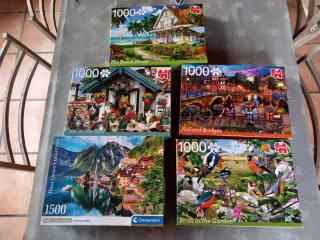 Lote 5 Puzzles 1000/1500 Piezas