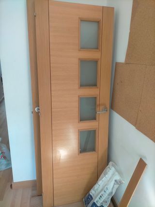 Puertas de madera con marcos