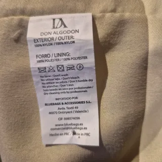 Bolso de hombro verde nylon sin estrenar