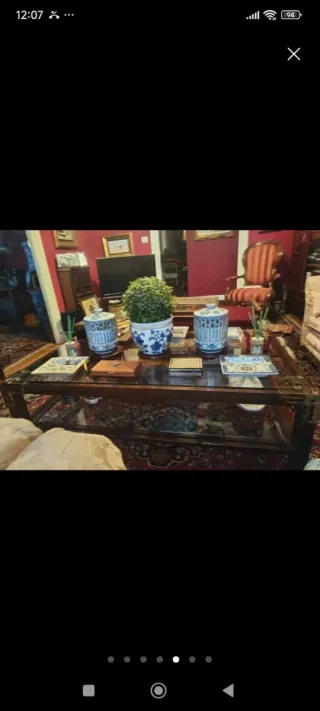 Mesa de centro Valenti cristal y madera