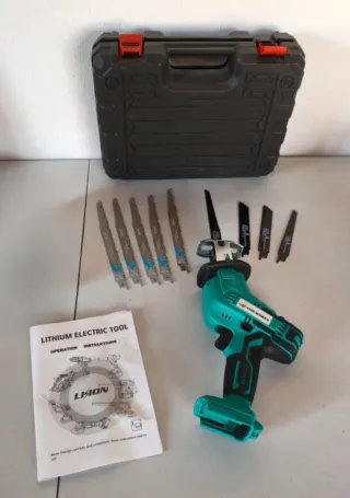 Sierra Eléctrica Inalámbrica + Accesorios