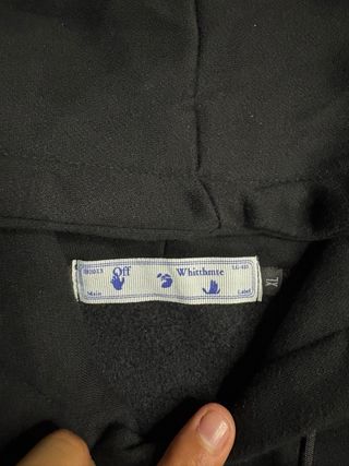 Felpa Off-White Nera con Grafica