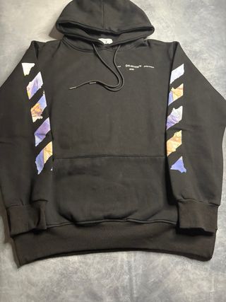 Felpa Off-White Nera con Grafica