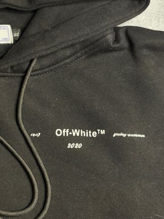 Felpa Off-White Nera con Grafica