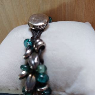 UNOde50 – Pulsera con cuentas de cristal verde