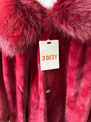 Pelliccia 3 DESY rossa donna