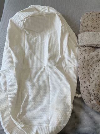 Saco capazo Uzturre + bolso floral + cubrecapazo