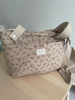 Saco capazo Uzturre + bolso floral + cubrecapazo