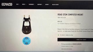 Manillar + Potencia + soporte ENVE Gravel carbono