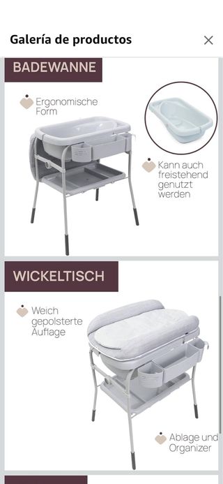 Bañera cambiador Chicco