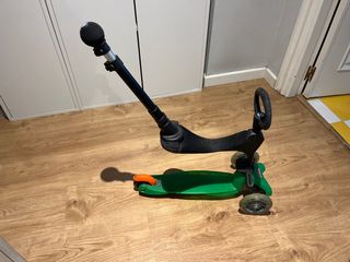 Patinete Mini Micro Verde con Asiento