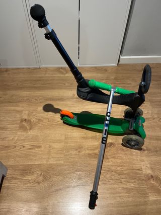 Patinete Mini Micro Verde con Asiento