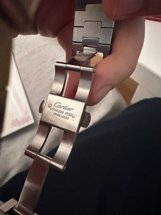 Reloj Cartier Santos Plata y Blanco