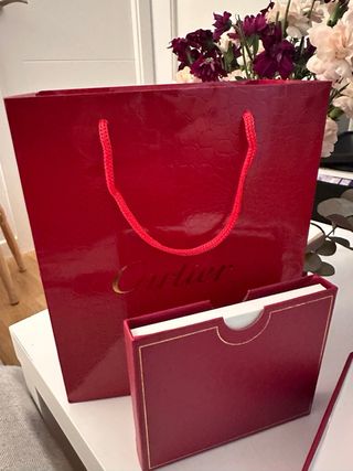 Reloj Cartier Santos Plata y Blanco