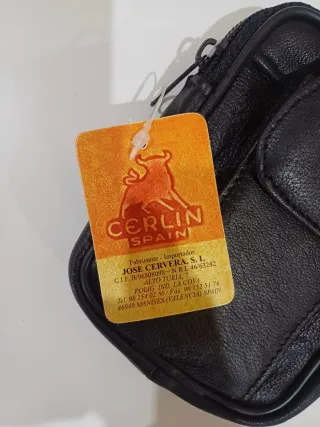 Riñonera Piel Cerlin Spain Negra