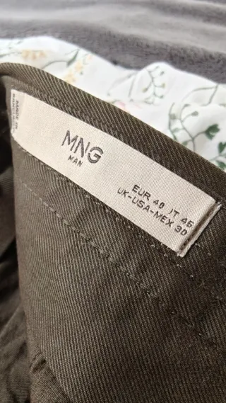 Pantalón chino verde