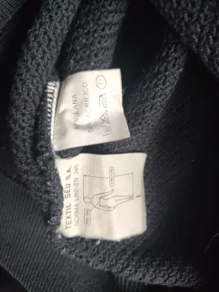 Jersey de Invierno Negro con Parches