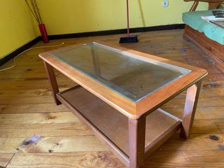 Tavoli da salotto in legno e vetro