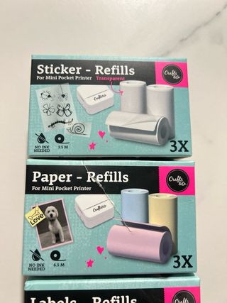 Recargas para Mini Impresora Crafts & Co.