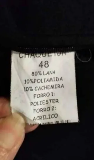 Abrigo de lana negro DxT Sportwear