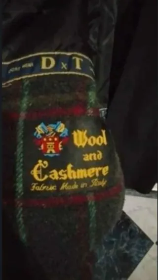 Abrigo de lana negro DxT Sportwear