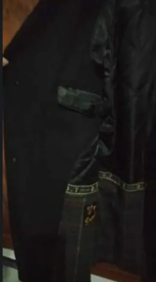 Abrigo de lana negro DxT Sportwear