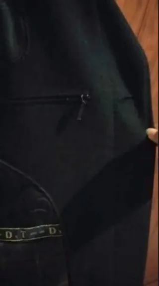 Abrigo de lana negro DxT Sportwear