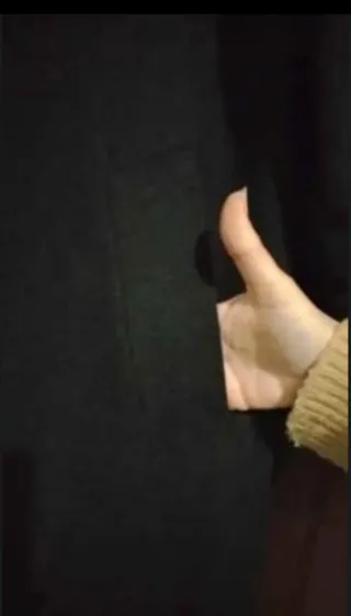 Abrigo de lana negro DxT Sportwear