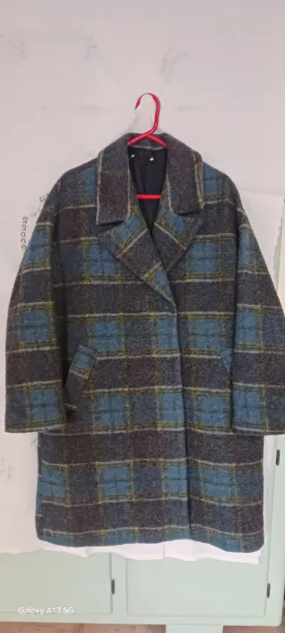 Cappotto donna lana tartan