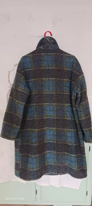 Cappotto donna lana tartan