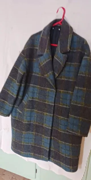 Cappotto donna lana tartan