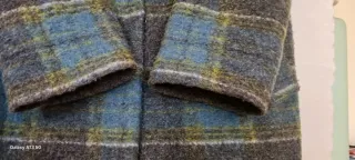 Cappotto donna lana tartan