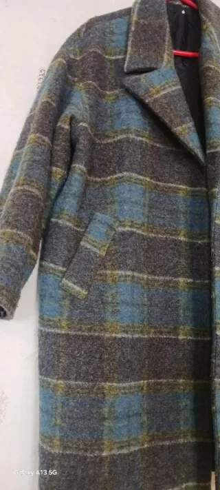 Cappotto donna lana tartan