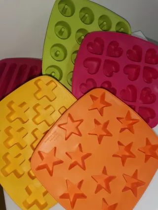 Lote 5 cubiteras silicona Ikea