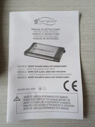 SIN USO Tostadora Plana San Ignacio