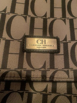 Bolso Bandolera CH Beige y Negro Original Piel