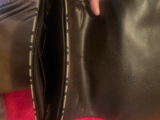 Bolso Bandolera CH Beige y Negro Original Piel