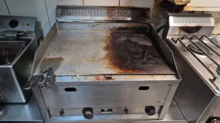 Plancha de hostelería a gas