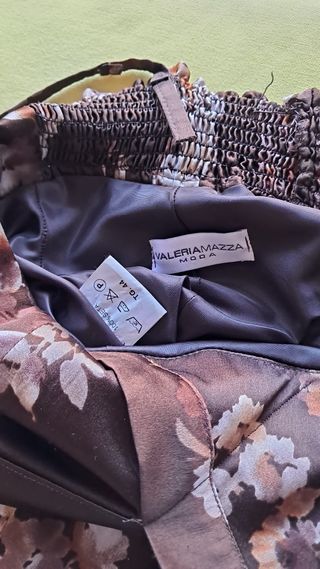 Vestito donna floreale marrone taglia 44 (M/L).