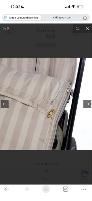 Funda Saco Silla Paseo Walking Mum con etiqueta