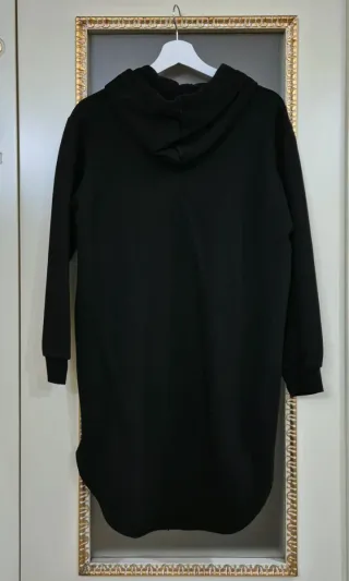 Vestito felpato nero  yoshii TG unica come nuovo