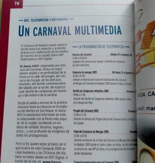 Guia carnaval Badajoz 2005