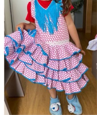Traje Flamenca Niña Adaptable 3-6 Años