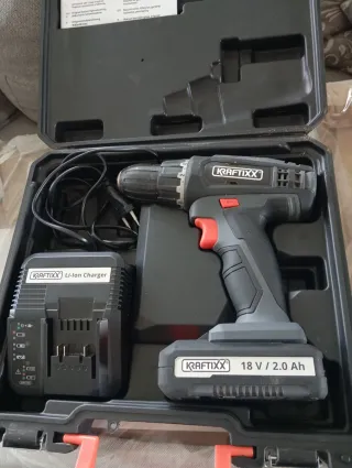 Maletín Taladro Kraftixx 18V2.0 Ah + Cargador