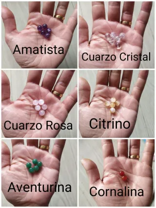 Pulsera Macramé. Escoge Mineral y color.